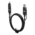 Noise Power Series 4-in-1 Braided Multi Charging Cable – 100W, 1M, Black