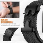VEMIGON Parachute Buckle Nylon Strap for Apple Watch – Stretchy Braided Sport Band - Image 2