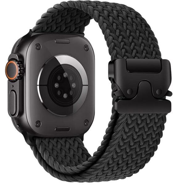 VEMIGON Parachute Buckle Nylon Strap for Apple Watch – Stretchy Braided Sport Band