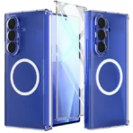 Samsung Galaxy Z Fold 7 Hybrid Hinge Mag-X Back Cover Case – Crystal Clear (Glass Finish)